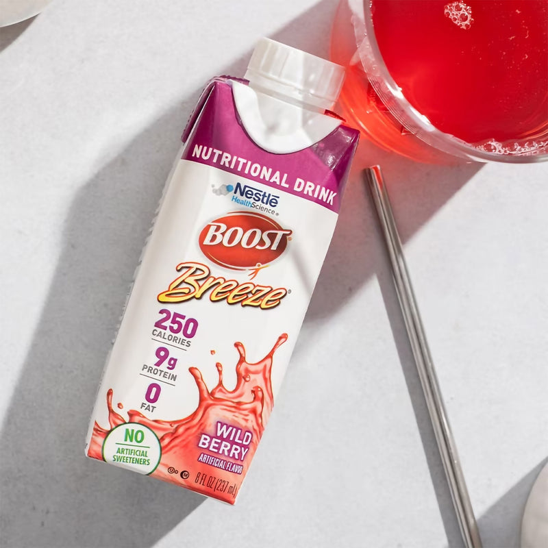 Boost Breeze® Oral Supplement Orange / Wildberry Flavor Liquid 8 oz. Reclosable Carton (1238309_EA) 1/EA