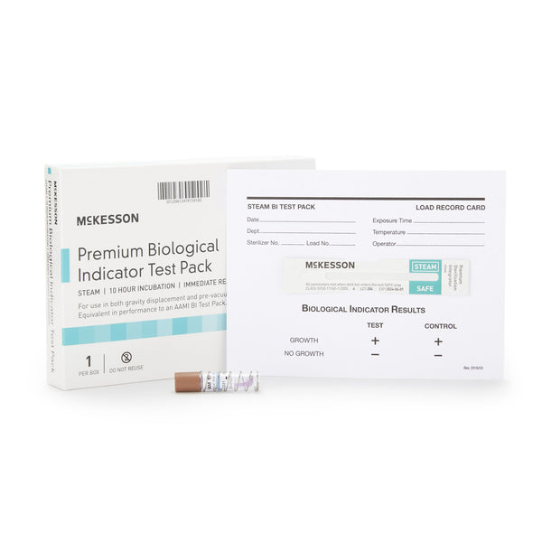 McKesson Sterilization Biological Indicator Pack Steam (524875_CS) 25/CS
