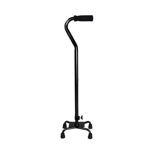 McKesson Small Base Quad Cane Steel 30 to 39 Inch Height Black (1065220_CS) 4/CS