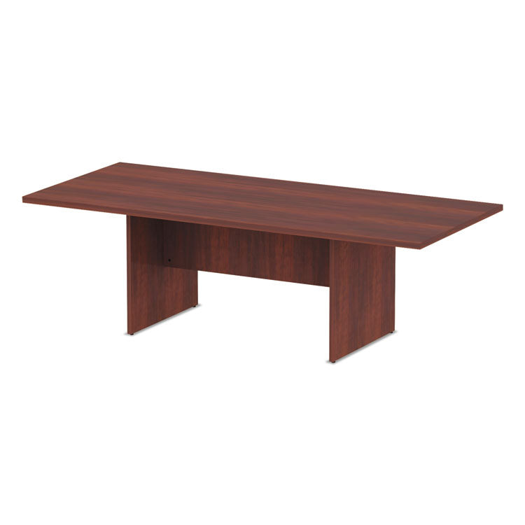 Alera® Alera Valencia Series Conference Table, Rectangular, 94.5w x 41.38d x 29.5h, Medium Cherry (ALEVA719642MC)