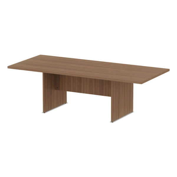 Alera® Alera Valencia Series Conference Table, Rectangular, 94.5w x 41.38d x 29.5h, Modern Walnut (ALEVA719642WA)