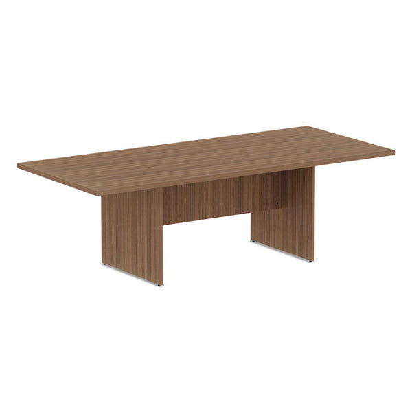 Alera® Alera Valencia Series Conference Table, Rectangular, 94.5w x 41.38d x 29.5h, Modern Walnut (ALEVA719642WA)