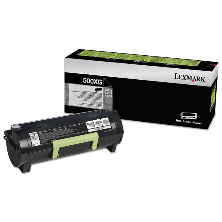 Lexmark™ 50F0X0G High-Yield Toner, 10,000 Page-Yield, Black (LEX50F0X0G) Each