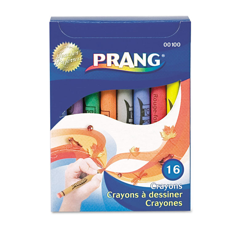 Prang® Crayons Made with Soy, 16 Colors/Box (DIX00100) Box of 16