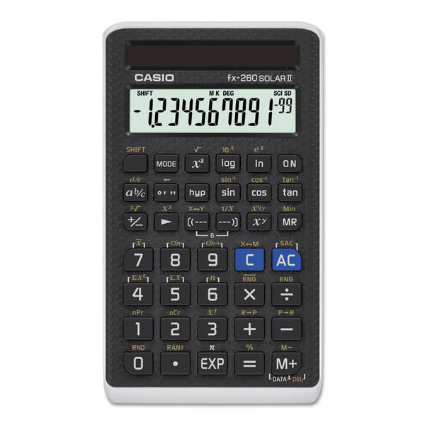 Casio® FX-260 Solar II All-Purpose Scientific Calculator, 10-Digit LCD, Black (CSOFX260SLRII) Each