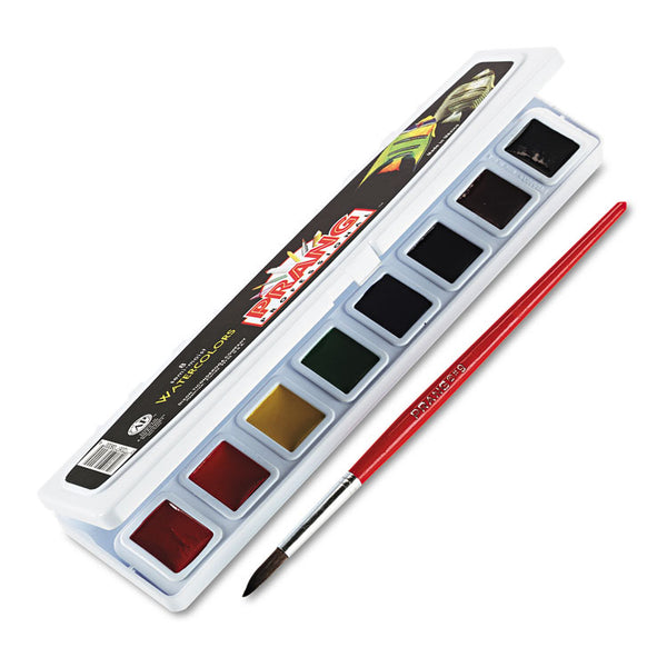 Prang® Professional Watercolors, 8 Assorted Colors, Rectangular Pan Palette Tray (DIX08000) Each