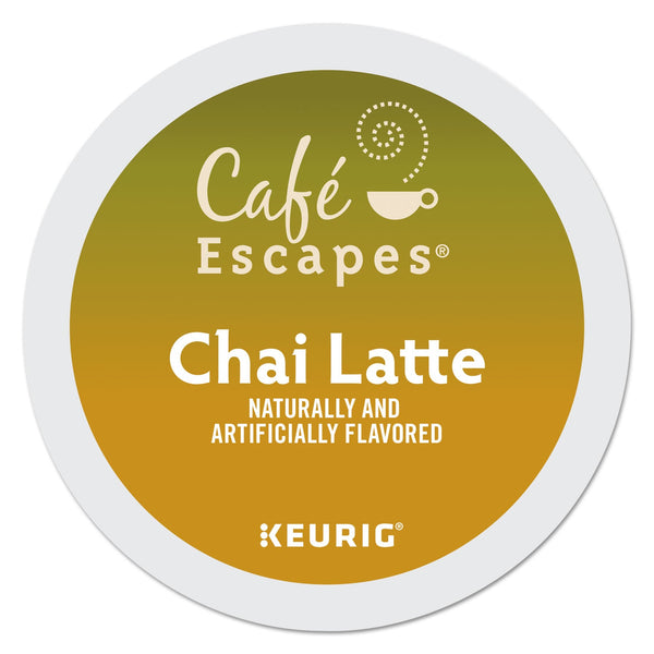 Café Escapes® Cafe Escapes Chai Latte K-Cups, 96/Carton (GMT6805CT) Case of 96