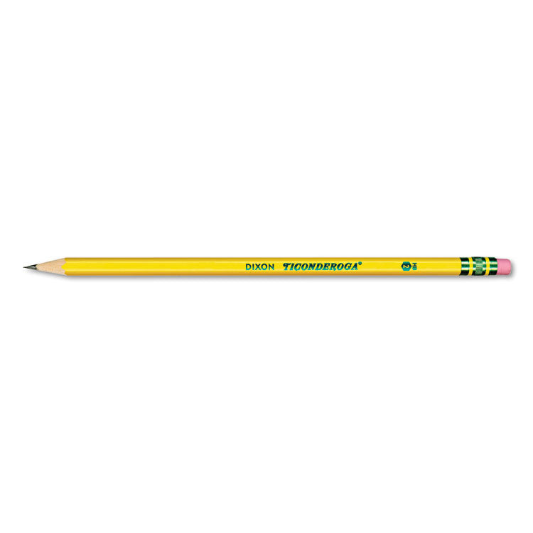 Ticonderoga® Pencil Value Pack, HB (#2), Black Lead, Yellow Barrel, 96/Pack (DIX13872)