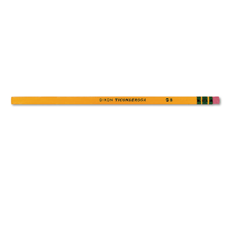 Ticonderoga® Pencil Value Pack, HB (#2), Black Lead, Yellow Barrel, 96/Pack (DIX13872)