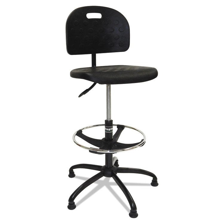 ShopSol™ Workbench Shop Chair, Supports Up to 250 lb, 22" to 32" Seat Height, Black (SSX1010275) Each