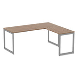 Alera® Alera Open Office Series O-Leg Return Base, Fully Adjustable, 36 to 70.78w x 23.38d x 28.5h, Silver (ALELSRT24GR) Each