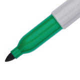 Sharpie® Fine Bullet Tip Permanent Marker, Green, Dozen (SAN30004) 1 Dozen