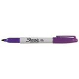 Sharpie® Fine Tip Permanent Marker, Fine Bullet Tip, Purple, Dozen (SAN30008)