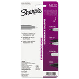 Sharpie® Metallic Fine Point Permanent Markers, Fine Bullet Tip, Metallic Silver, 4/Pack (SAN39109PP) Pack of 4