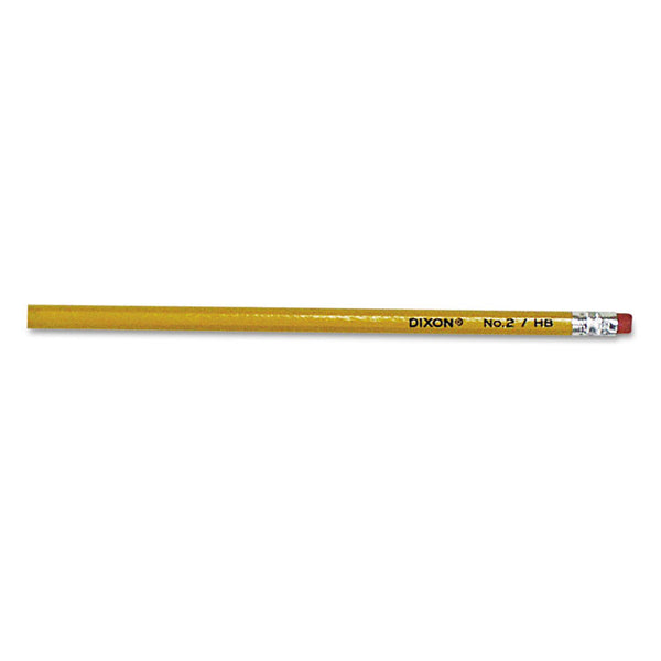 Dixon® No. 2 Pencil Value Pack, HB (#2), Black Lead, Yellow Barrel, 144/Box (DIX14412)