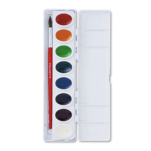 Prang® Professional Watercolors, 16 Assorted Colors, Oval Pan Palette Tray (DIX16000) Each