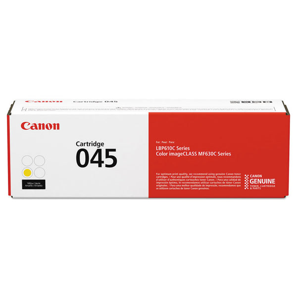 Canon® 1239C001 (045) Toner, 1,300 Page-Yield, Yellow (CNM1239C001)