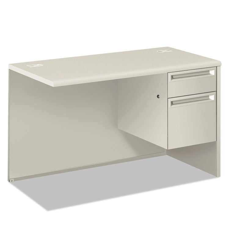 HON® 38000 Series Return Pedestal, Box/File, 26.38w x 50.38d x 31.38h, Right, Silver/Light Gray (HON38215RB9Q) Each