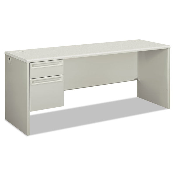 HON® 38000 Series Single Pedestal Credenza, Left, 72w x 24d x 29.5h, Silver/Gray (HON38855LB9Q)