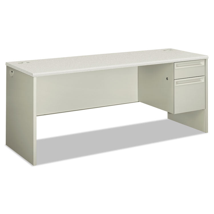 HON® 38000 Series Single Pedestal Credenza, Right, 72w x 24d x 29.5h, Silver/Gray (HON38856RB9Q)