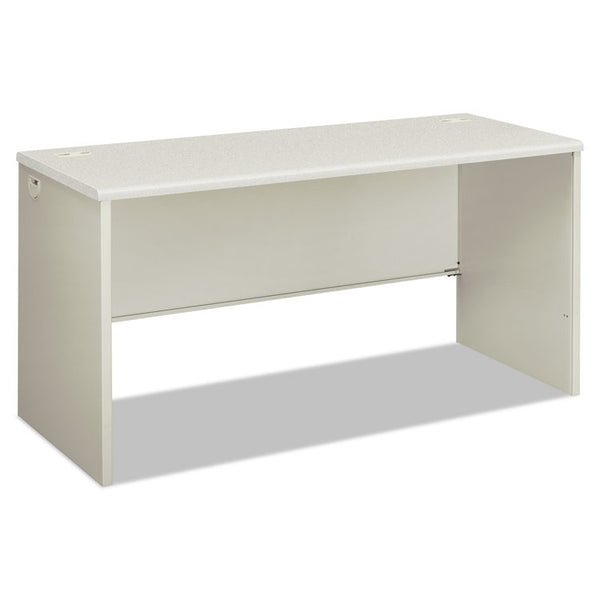 HON® 38000 Series Desk Shell, 60" x 24" x 30", Light Gray/Silver (HON38922B9Q)