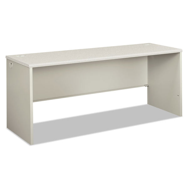 HON® 38000 Series Desk Shell, 72" x 24" x 30", Light Gray/Silver (HON38925B9Q)