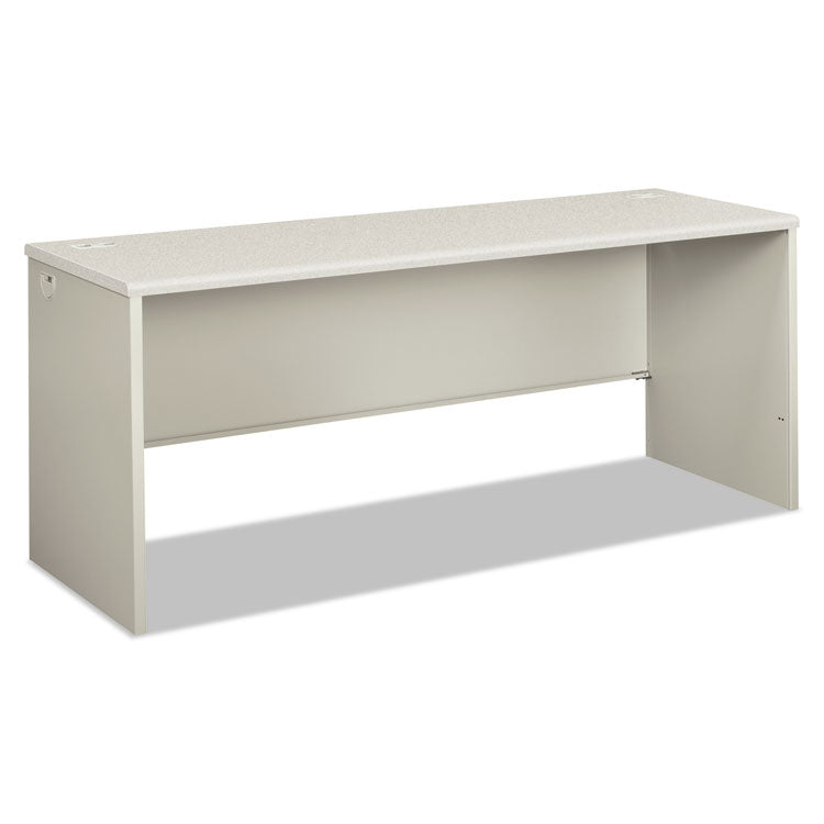 HON® 38000 Series Desk Shell, 72" x 24" x 30", Light Gray/Silver (HON38925B9Q) Each