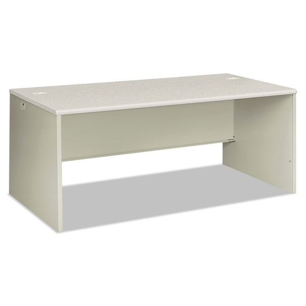 HON® 38000 Series Desk Shell, 72" x 36" x 30", Light Gray/Silver (HON38934B9Q)
