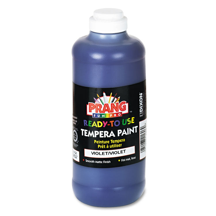 Prang® Ready-to-Use Tempera Paint, Violet, 16 oz Dispenser-Cap Bottle (DIX21606) Each