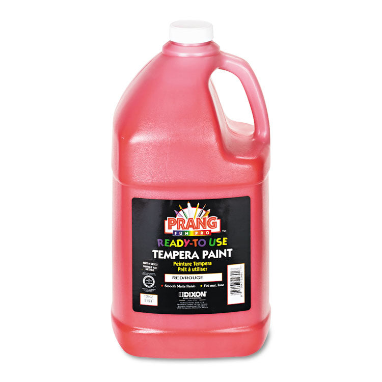 Prang® Ready-to-Use Tempera Paint, Red, 1 gal Bottle (DIX22801) Each