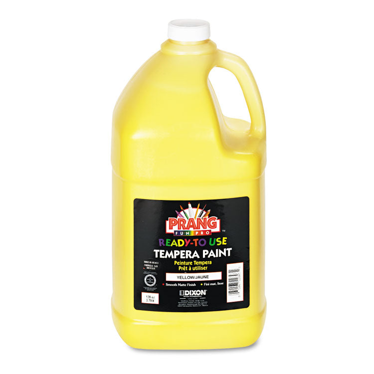 Prang® Ready-to-Use Tempera Paint, Yellow, 1 gal Bottle (DIX22803) Each