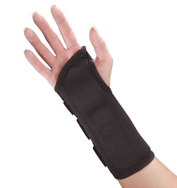 DeRoyal Wrist Brace Polyester Foam / Nylon / Tricot Right Hand Black X-Large (1132890_EA) 1/EA