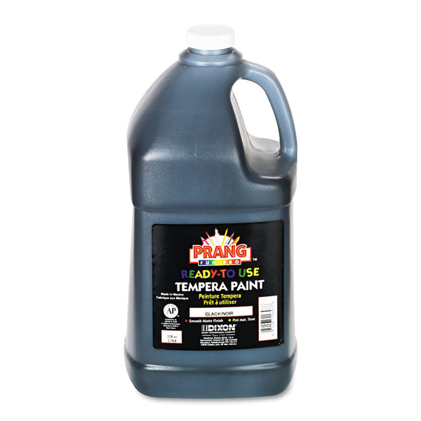 Prang® Ready-to-Use Tempera Paint, Black, 1 gal Bottle (DIX22808) Each