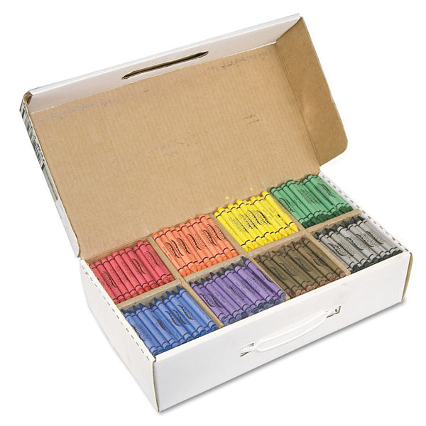 Prang® Crayons Made with Soy, 100 Each of 8 Colors, 800/Carton (DIX32350) Pack of 100