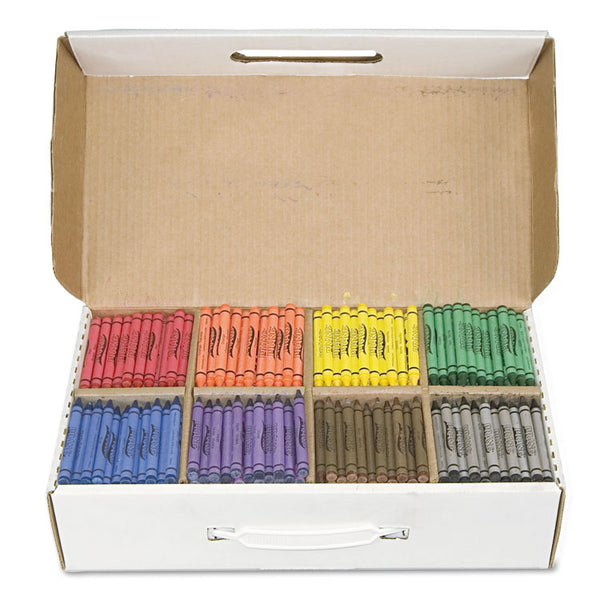 Prang® Crayons Made with Soy, 100 Each of 8 Colors, 800/Carton (DIX32350) Pack of 100