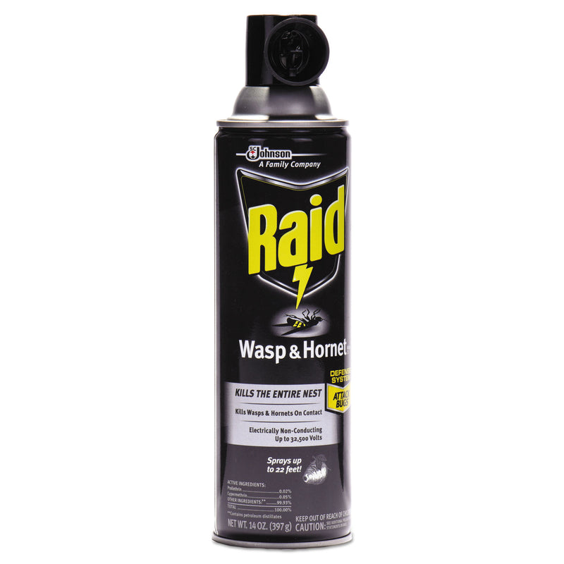 Raid Wasp and Hornet Killer, 14 oz Aerosol Spray (SJN377651EA) Each