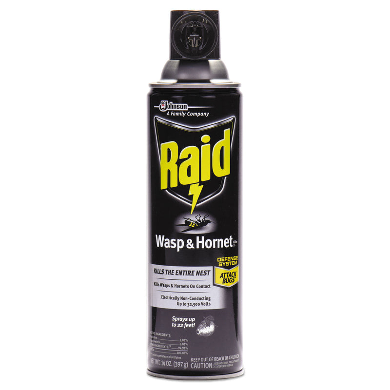 Raid Wasp and Hornet Killer, 14 oz Aerosol Spray (SJN377651EA) Each