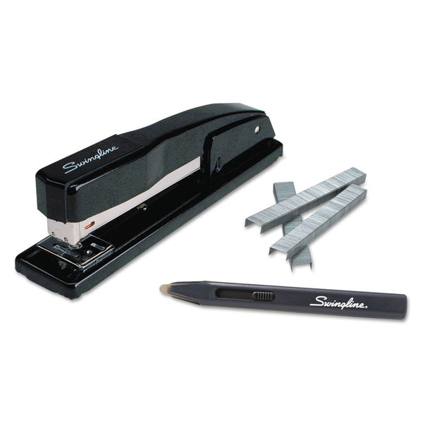 Swingline® Commercial Desk Stapler Value Pack, 20-Sheet Capacity, Black (SWI44420)