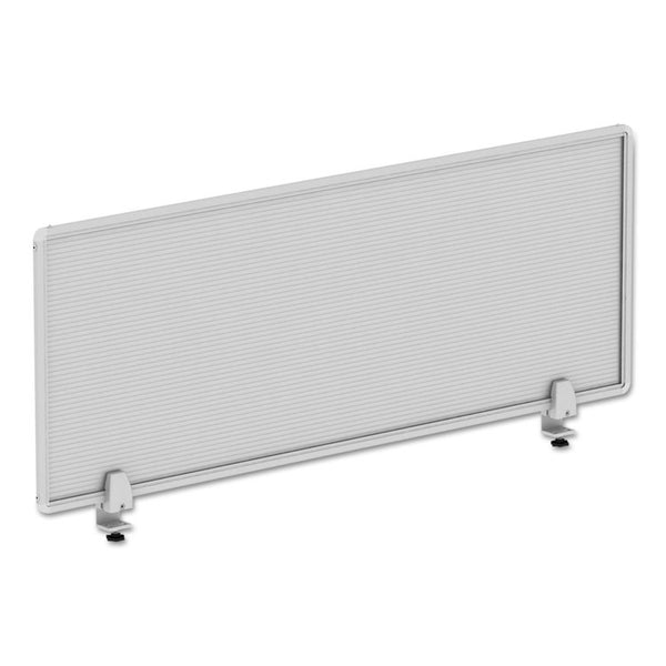 Alera® Polycarbonate Privacy Panel, 47w x 0.5d x 18h, Silver/Clear (ALEPP4718)