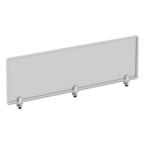 Alera® Polycarbonate Privacy Panel, 65w x 0.5d x 18h, Silver/Clear (ALEPP6518)