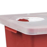 SharpSafety™ Sharps Container Red Base 17-1/2 H X 15-1/2 W X 11 D Inch Vertical Entry 8 Gallon (150719_CS) 10/CS