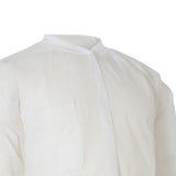 McKesson Lab Coat White Large / X-Large Knee Length Spunbond Polypropylene Disposable (1207905_BG) 10/BG