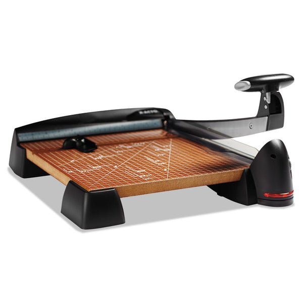 X-ACTO® 12-Sheet Laser Guillotine Trimmer, 2" Cut Length, Wood Base, 12 x 12 (EPI26642LMR) Each