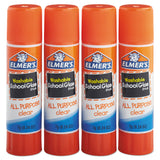 Elmer's Washable School Glue Sticks, 0.21 oz, Applies and Dries Clear, 8/Pack (EPIE5003E5004) Pack of 8