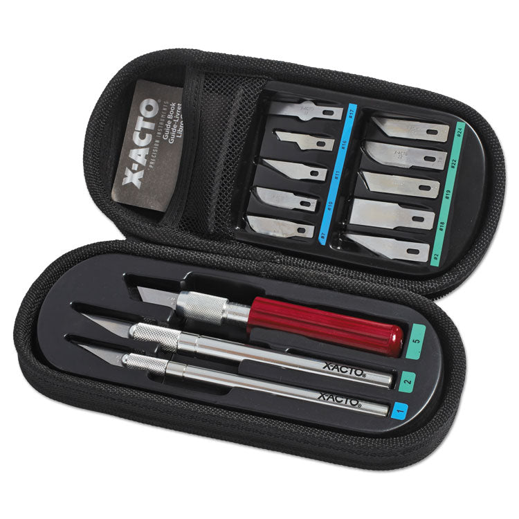 X-ACTO® Knife Set, 3 Knives, 10 Blades, Carrying Case (EPIX5285) 1 Set