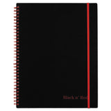 Black n' Red™ Flexible Cover Twinwire Notebooks, SCRIBZEE Compatible, 1-Subject, Wide/Legal Rule, Black Cover, (70) 11 x 8.5 Sheets (JDKK66652) Each