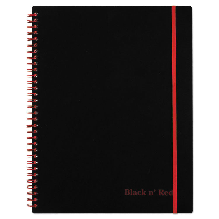 Black n' Red™ Flexible Cover Twinwire Notebooks, SCRIBZEE Compatible, 1-Subject, Wide/Legal Rule, Black Cover, (70) 11 x 8.5 Sheets (JDKK66652) Each