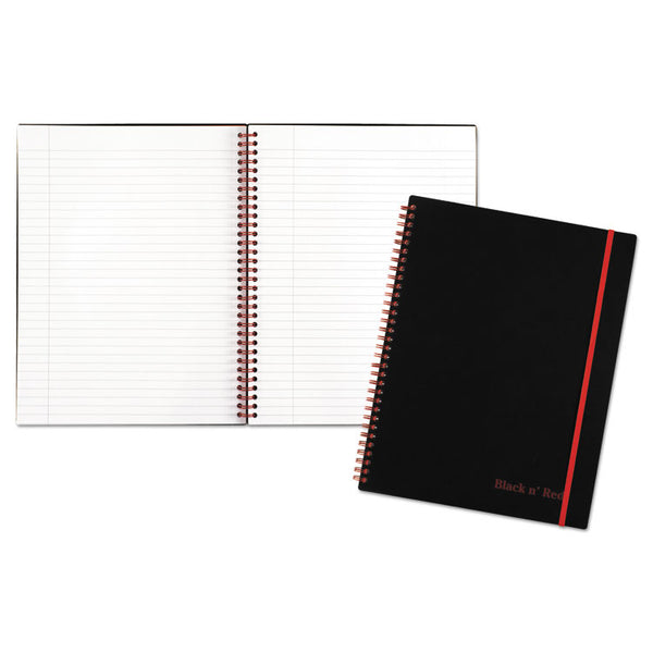 Black n' Red™ Flexible Cover Twinwire Notebooks, SCRIBZEE Compatible, 1-Subject, Wide/Legal Rule, Black Cover, (70) 11 x 8.5 Sheets (JDKK66652) Each
