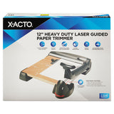 X-ACTO® 12-Sheet Laser Guillotine Trimmer, 2" Cut Length, Wood Base, 12 x 12 (EPI26642LMR) Each