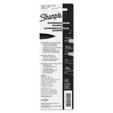Sharpie® Stainless Steel Porous Point Pen, Stick, Fine 0.5 mm, Black Ink, Brushed Silver Barrel (SAN1800702) Each